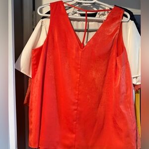 Bar III Bright Orange Sleeveless Dress